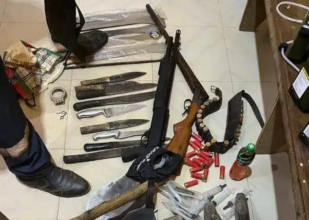 Military and Police retrieve weapons in Nkwanta South